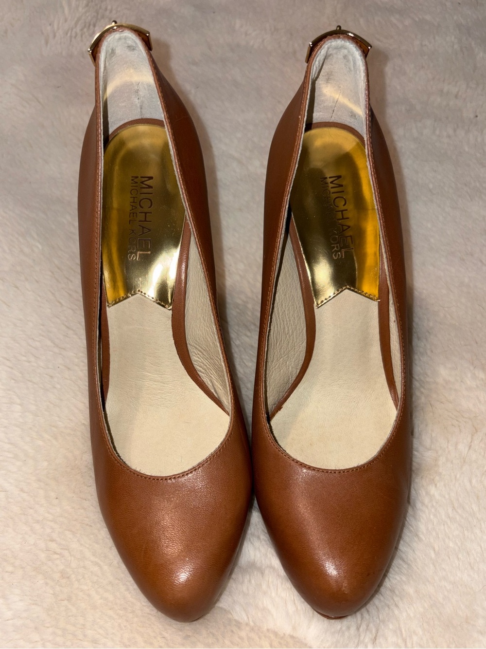 Michael Kors Tan Leather Pumps